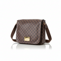 【#240】Pre-owned Louis Vuitton Brooklyn MM Bag Damier Ebene Canvas