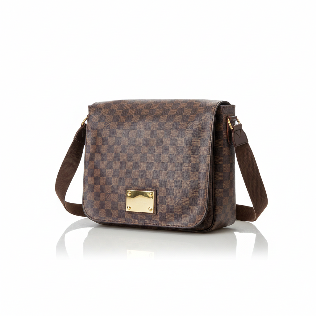 【#240】Pre-owned Louis Vuitton Brooklyn MM Bag Damier Ebene Canvas