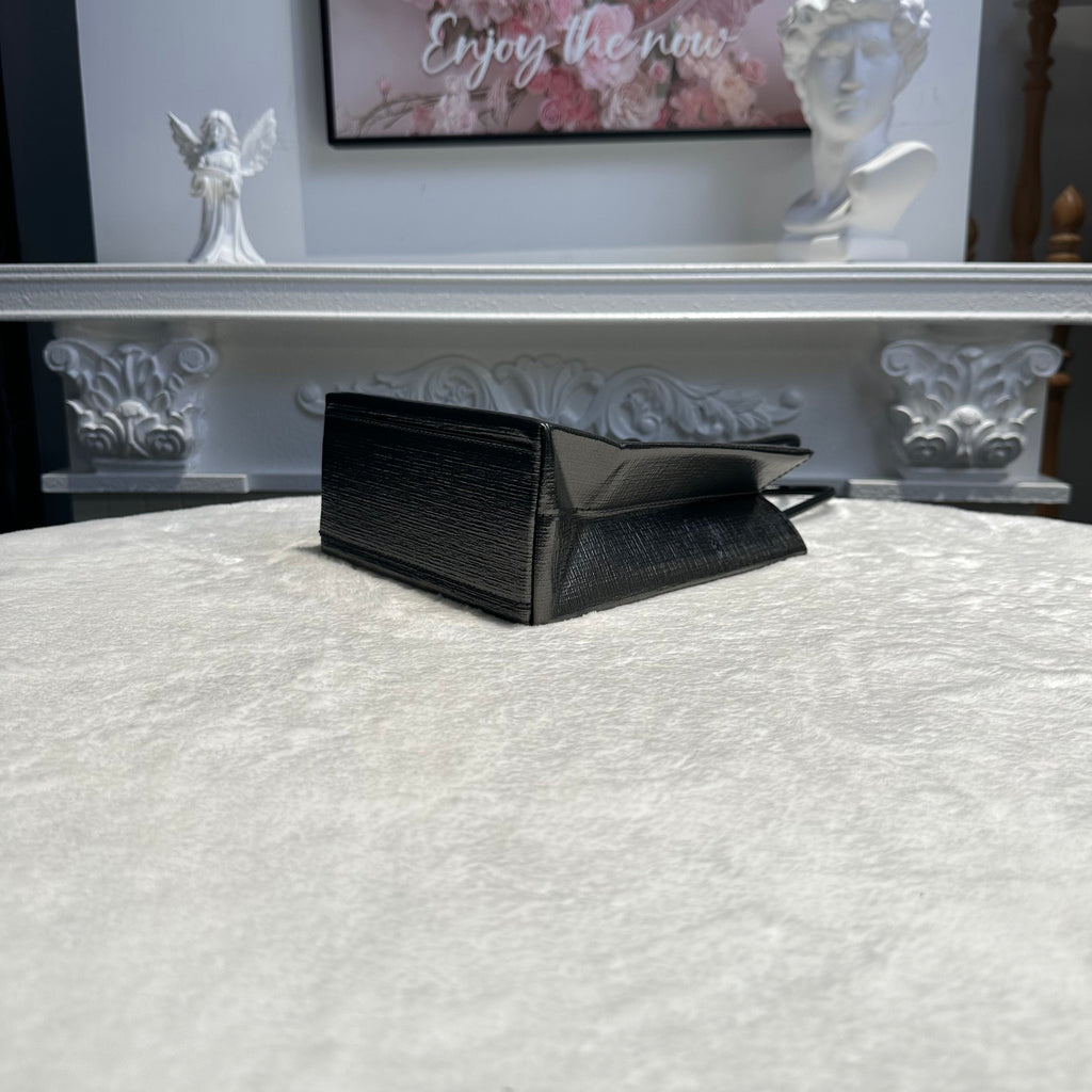 【#244】Pre-owned Balenciaga Hourglass Small Bag White Calfskin Leather with Silver-Tone Hardware