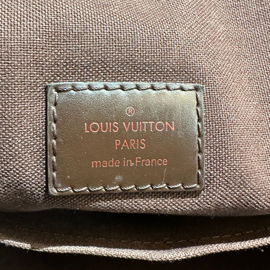 【#240】Pre-owned Louis Vuitton Brooklyn MM Bag Damier Ebene Canvas