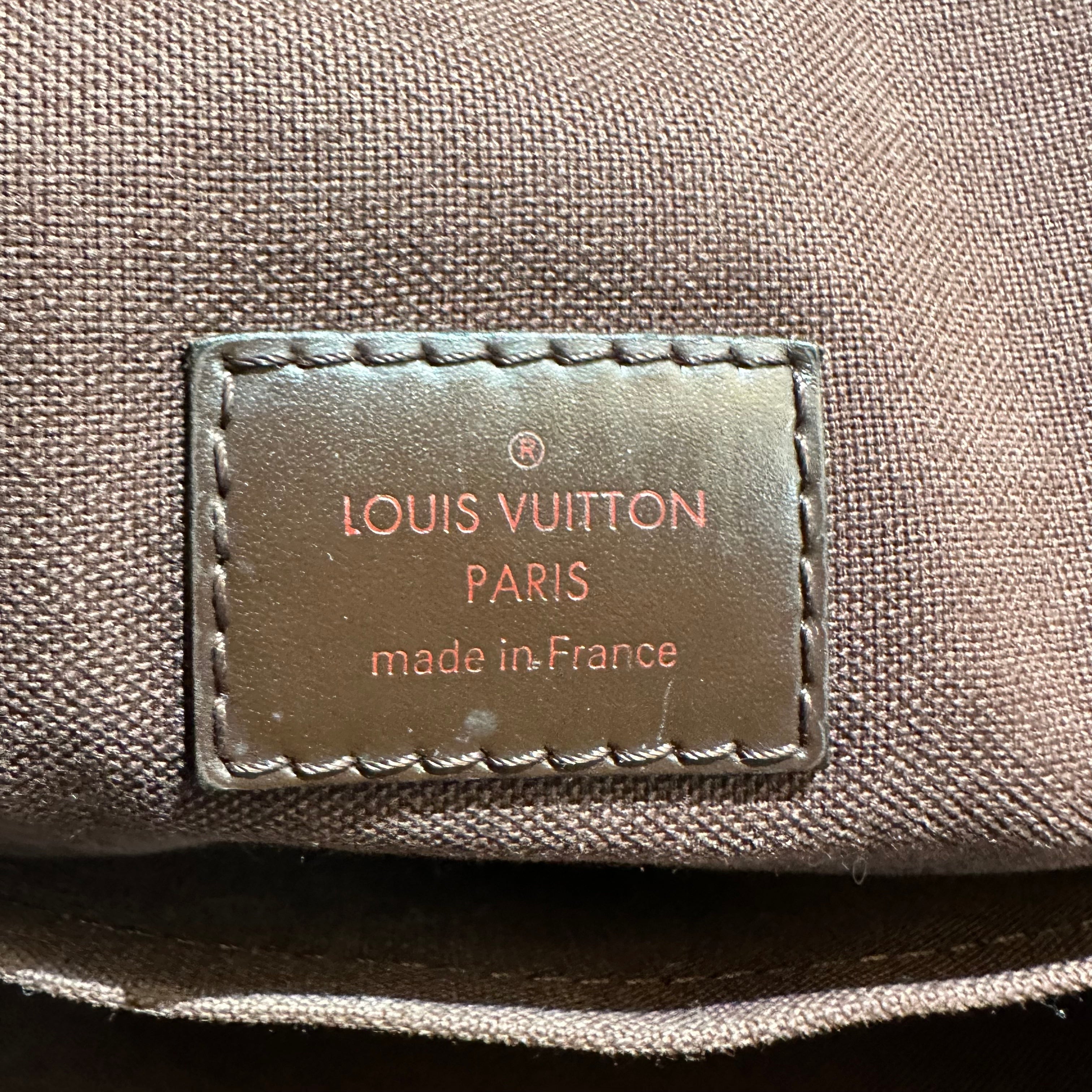 【#240】Pre-owned Louis Vuitton Brooklyn MM Bag Damier Ebene Canvas