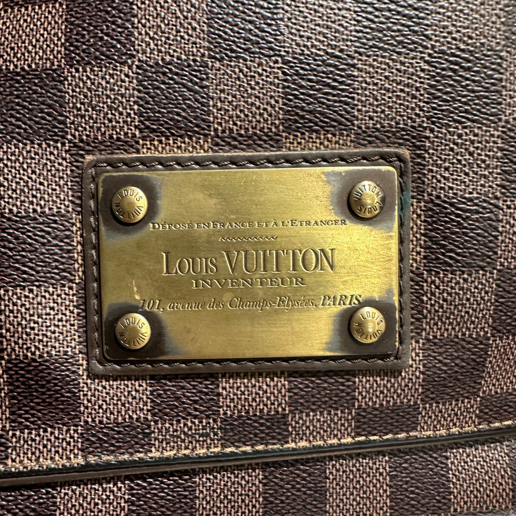 【#240】Pre-owned Louis Vuitton Brooklyn MM Bag Damier Ebene Canvas