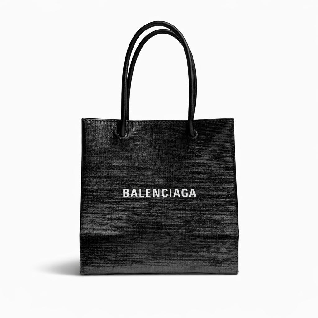 【#244】Pre-owned Balenciaga Hourglass Small Bag White Calfskin Leather with Silver-Tone Hardware