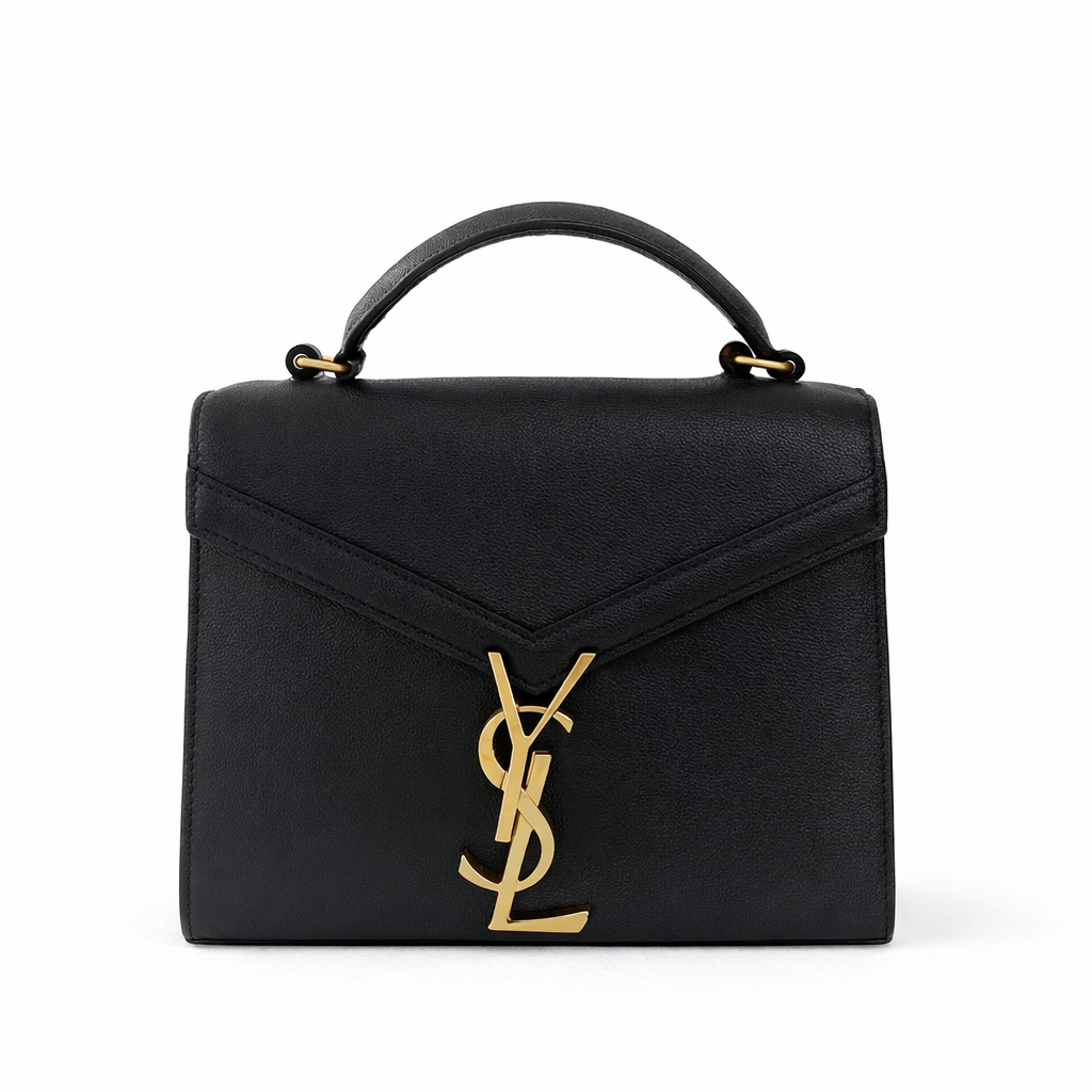 【#119】Pre-owned YSL Cassandra Mini Black Caviar Handbag HZ2512040&&