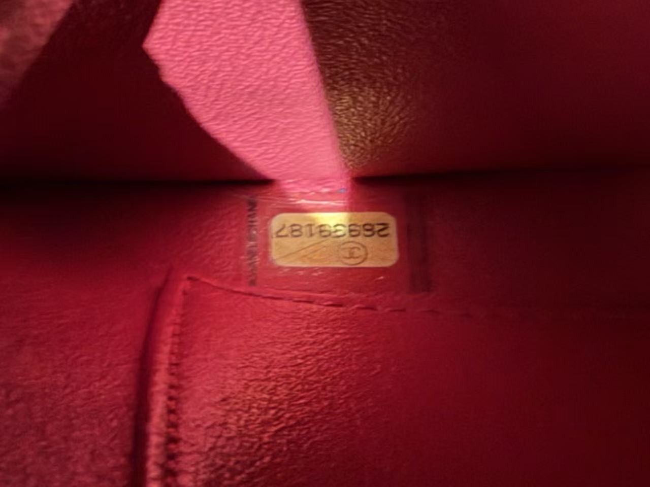 【#040】Pre-owned Chanel Medium Classic Flap Terracotta Caviar Leather Shoulder Bag HZ260131010