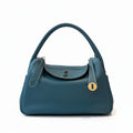 【#009】Pre-owned Hermès Lindy 18 Jean Blue Clemence Leather Shoulder Bag HZ251107014