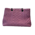 【#131】Pre-owned BOTTEGA VENETA Intrecciato Chain Tote Bag Purple Lambskin HZ2511010&&