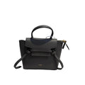 【#216】Pre-owned Celine Mini Belt Bag Dark Grey Grained Calfskin Leather