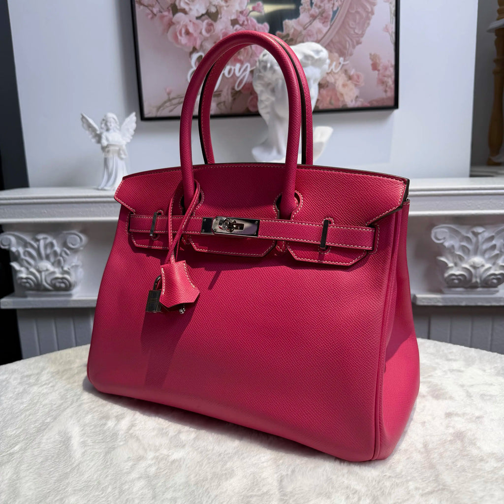 【#016】Pre-owned Hermès Birkin 30 Rose Epsom Leather Handbag HZ260210011