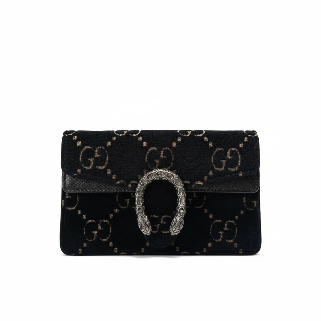 【#177】Pre-owned Gucci Dionysus Small Deep Blue Velvet Cross body bag HZ2602280&&