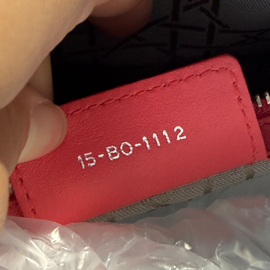 【#150】Pre-owned Dior Lady Dior Large Cherry Red Cannage Lambskin Silver Hardware Shoulder Bag HZ251106012