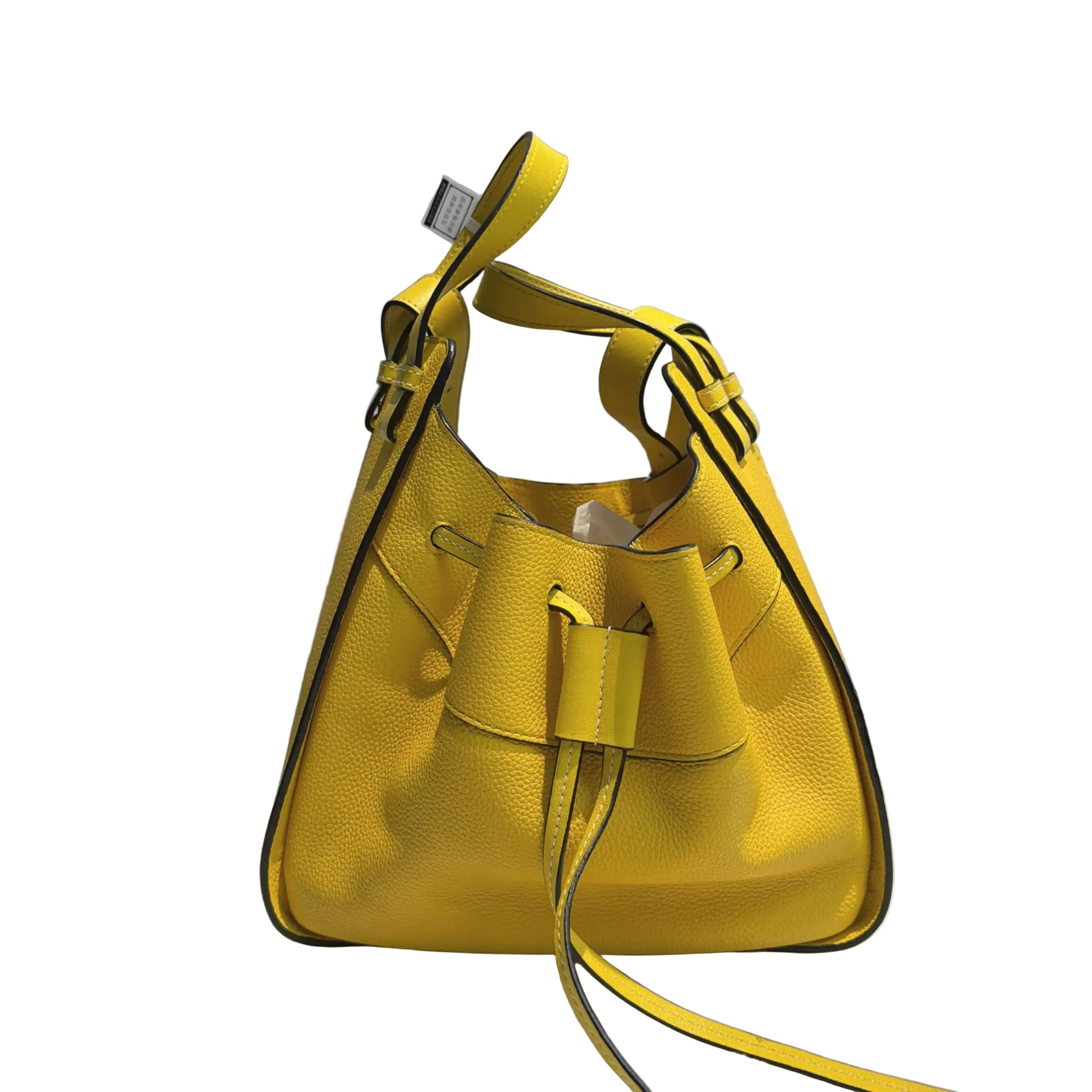 【#111】Pre-owned Loewe Hammock Mini Yellow Calfskin Crossbody Bag HZ260206019