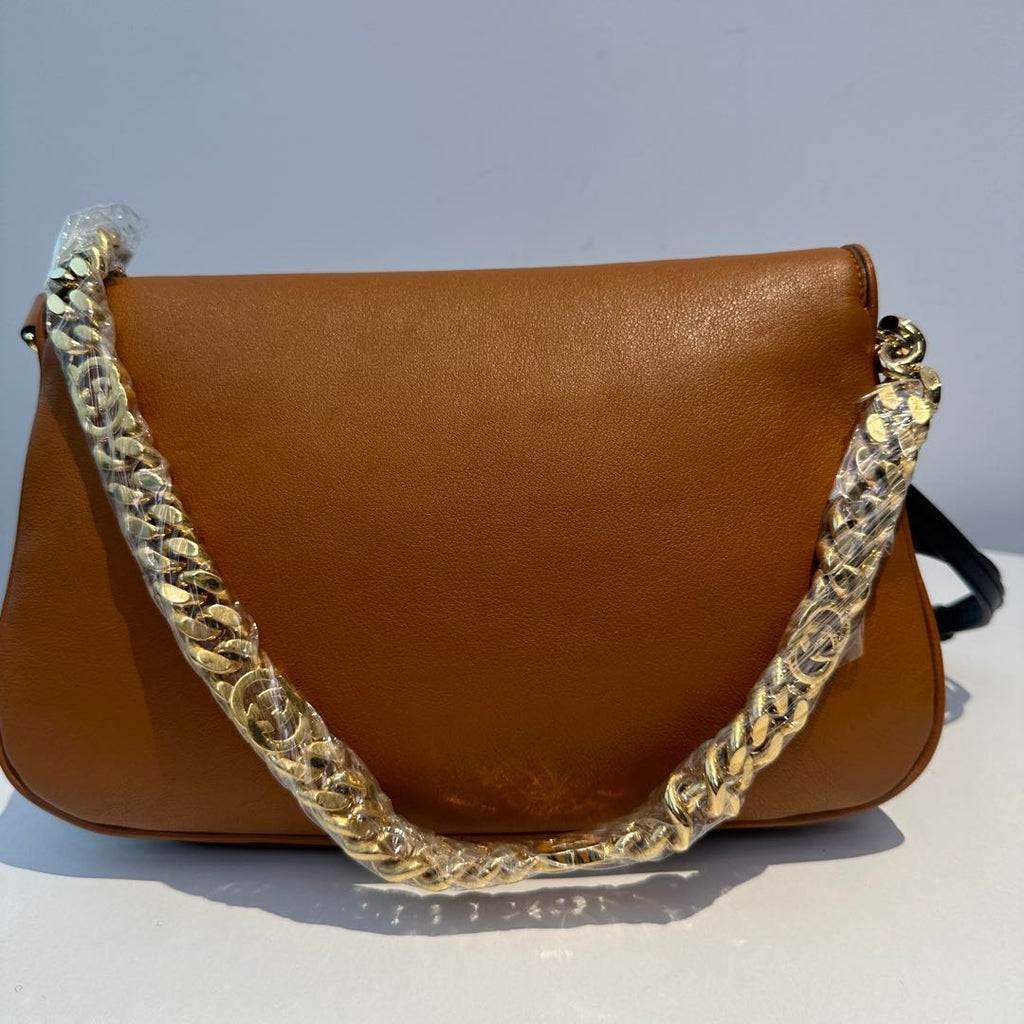【#175】Pre-owned Gucci Blondie Medium Bag Brown Leather HZ2510220&&