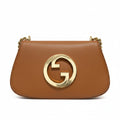 【#175】Pre-owned Gucci Blondie Medium Bag Brown Leather HZ2510220&&