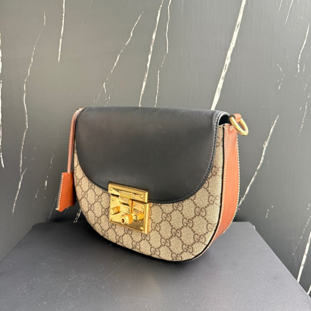 【#200】Pre-owned GUCCI Tote Bag 50cm Ebony and Black Coated Canvas Tote Bag