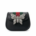 【#202】Pre-owned GUCCI TOTEGG Small 20cm Black Calfskin Leather Shoulder Bag