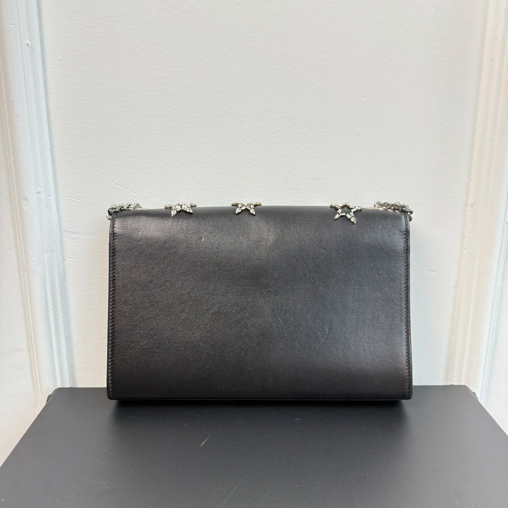 【#127】Pre-owned YSL Kate Small Black and Crystal Shoulder Bag HZ2510180&&