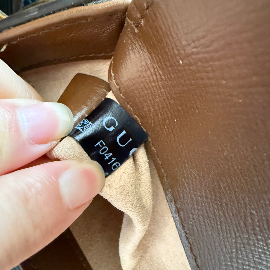 【#173】Pre-owned Gucci Horsebit 1955 Mini Bag GG Supreme Canvas2509220&&