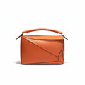 【#106】Pre-owned Loewe Puzzle Medium Orange Calfskin Crossbody bag HZ251225