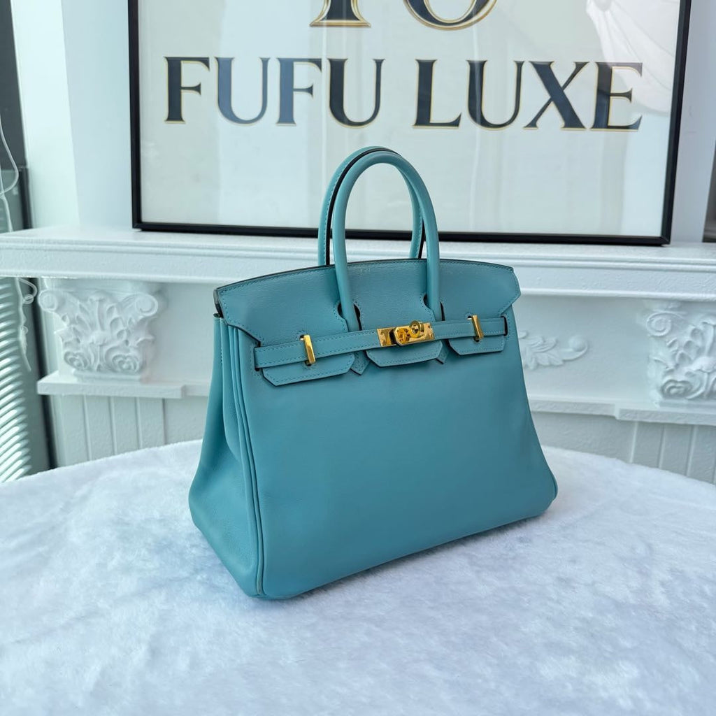 【#207】Pre-owned Hermès Birkin 30 Bag Bleu Atoll Swift Leather