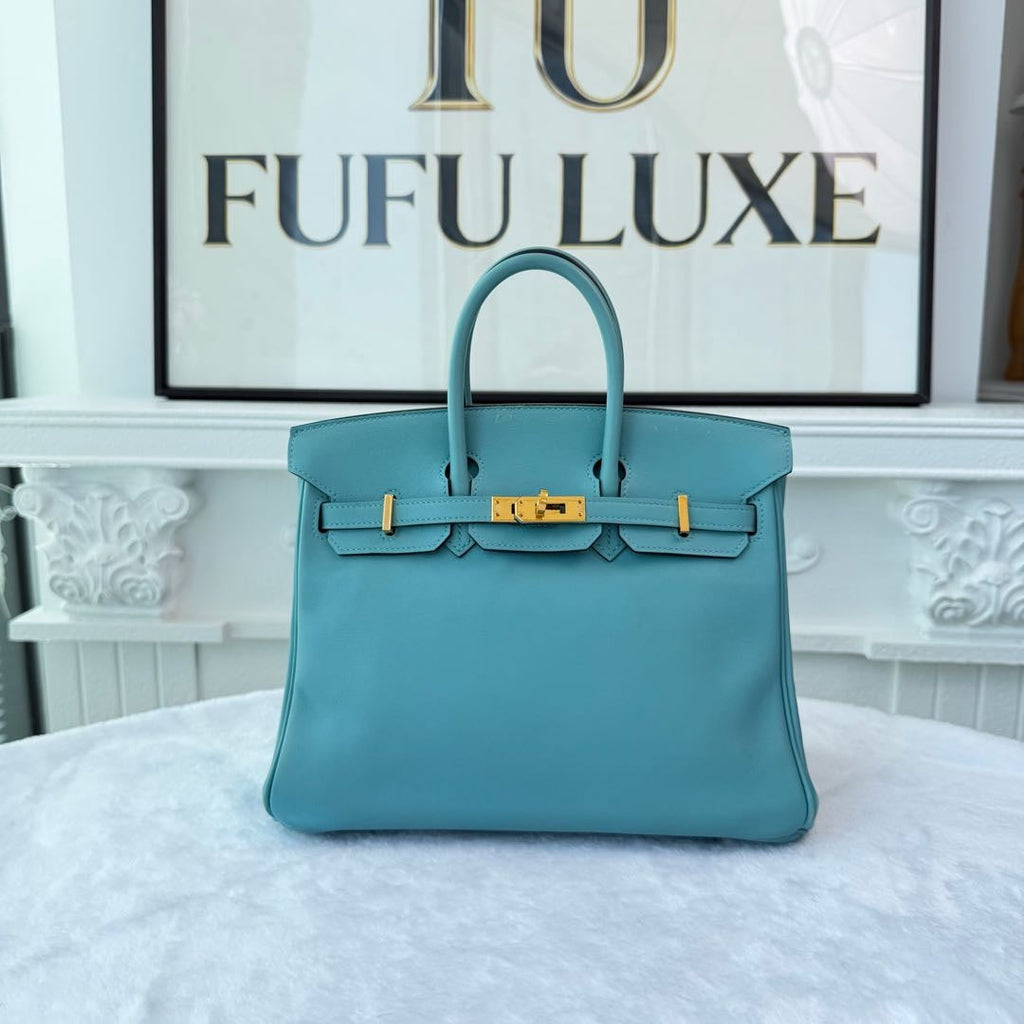 【#207】Pre-owned Hermès Birkin 30 Bag Bleu Atoll Swift Leather