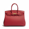【#206】Pre-owned Hermès Birkin 35 Bag Rouge Garance Togo Leather HZ260110011