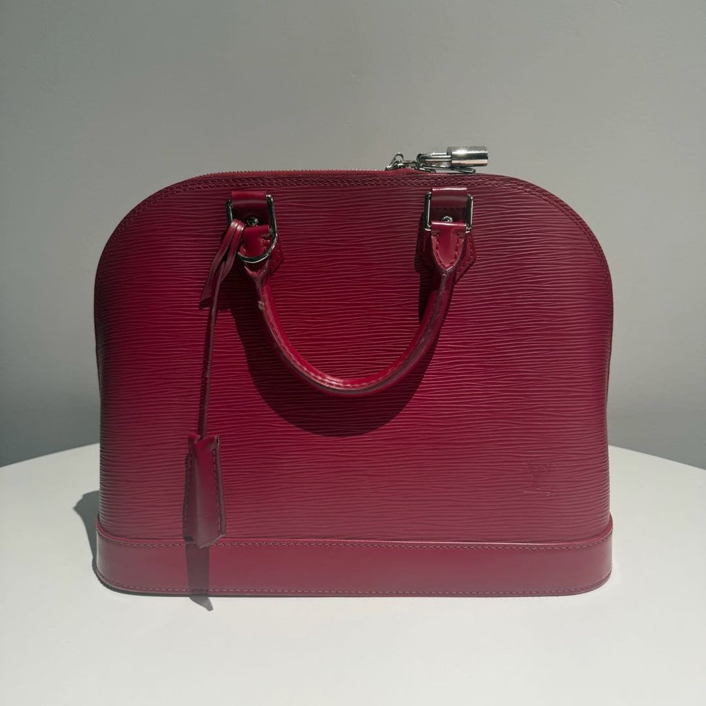 【#085】Pre-owned Louis Vuitton Alma PM Fuchsia Epi Leather Bag