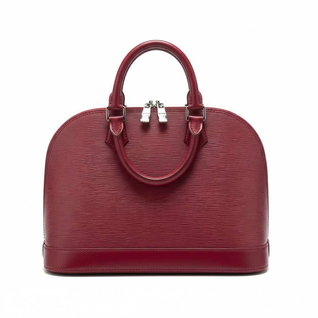 【#085】Pre-owned Louis Vuitton Alma PM Fuchsia Epi Leather Bag