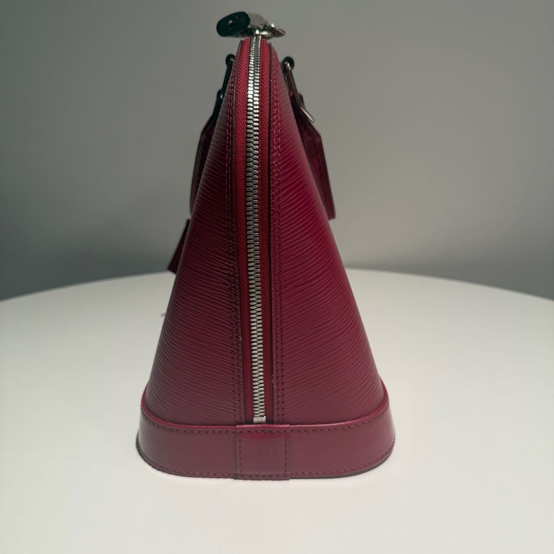 【#085】Pre-owned Louis Vuitton Alma PM Fuchsia Epi Leather Bag