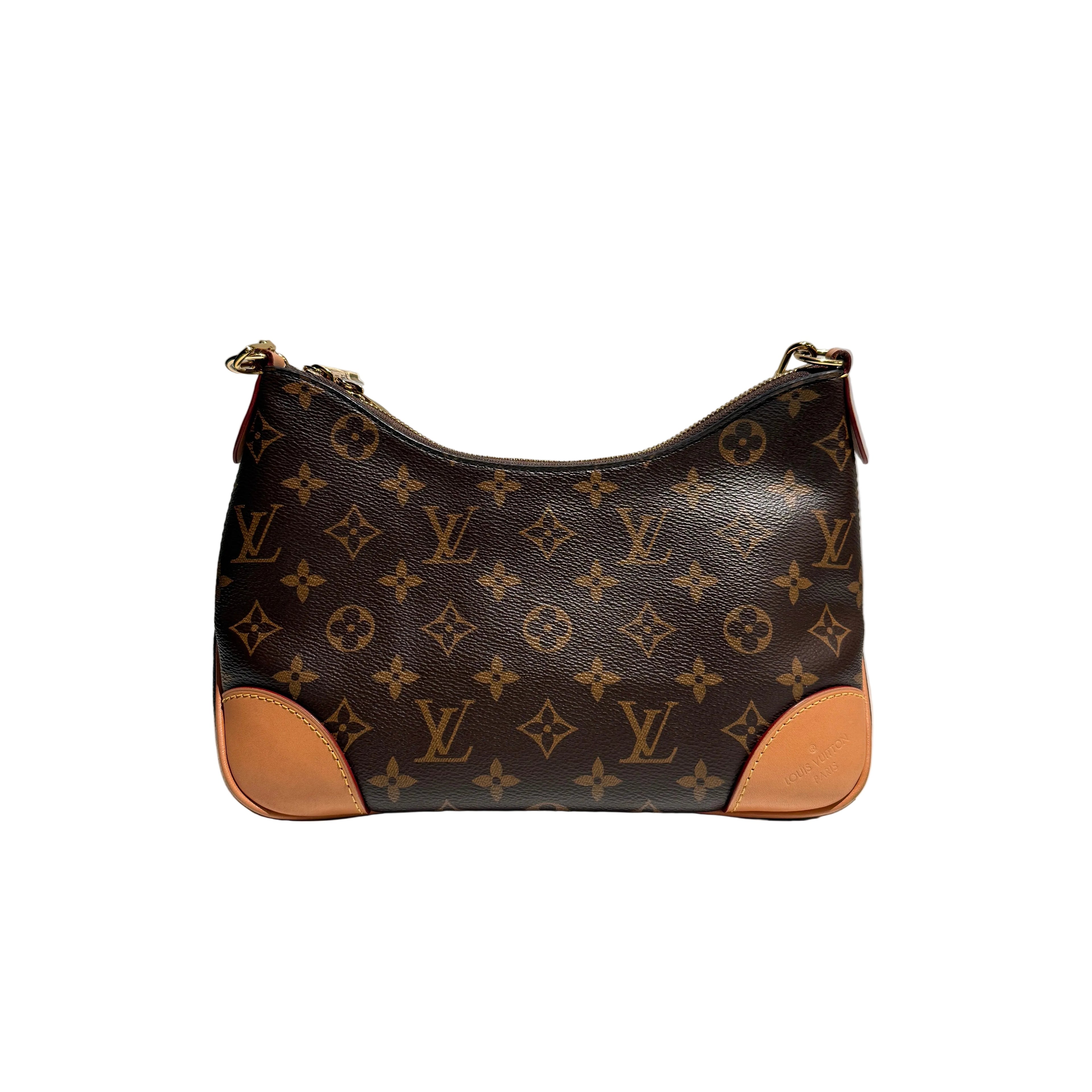 【#074】Pre-owned Louis Vuitton Boulogne Monogram Canvas Natural Leather Hobo BagHZ251103