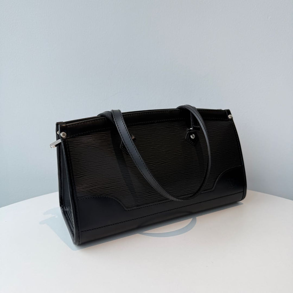 【#077】Pre-owned Louis Vuitton Madeleine PM Black Epi Leather Tote BagHZ2511010&&