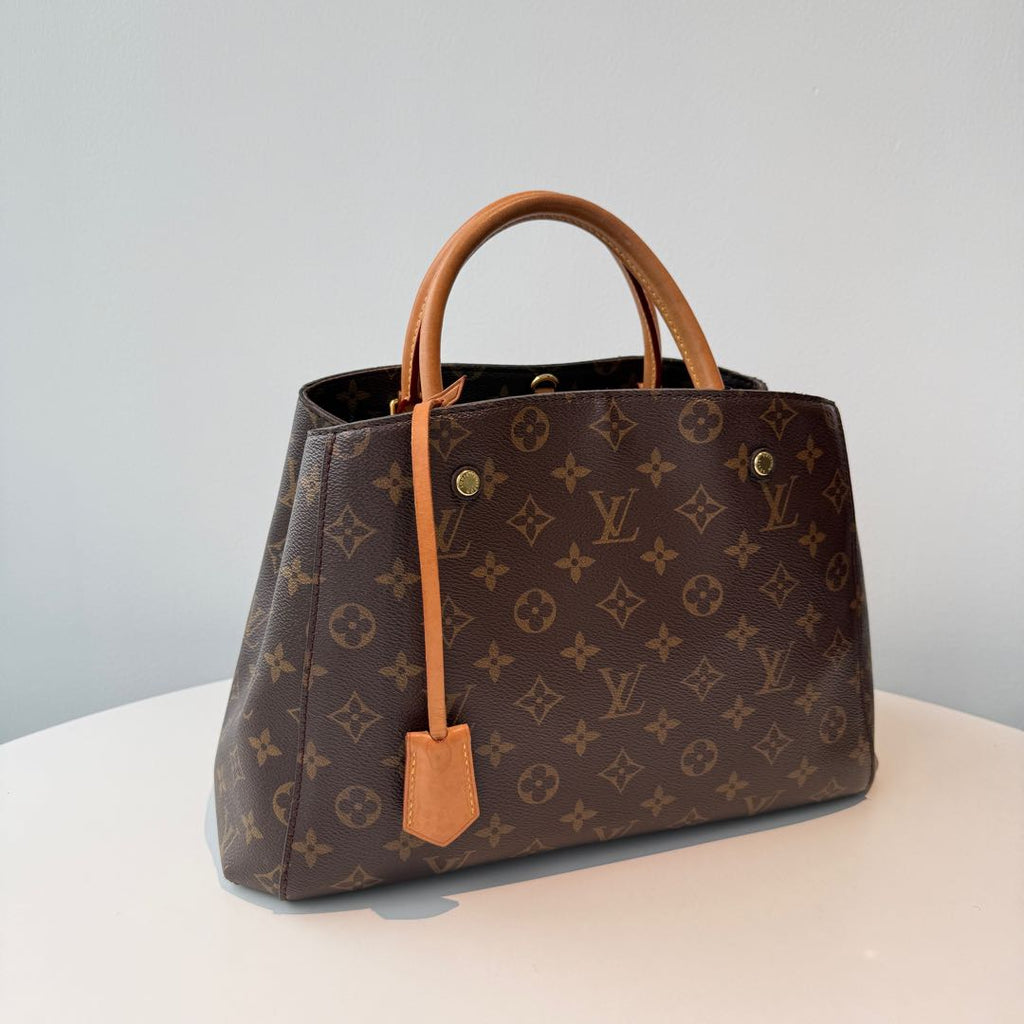 【#092】Pre-owned Louis Vuitton Montaigne MM Monogram Canvas Tote BagHZ2509280&&