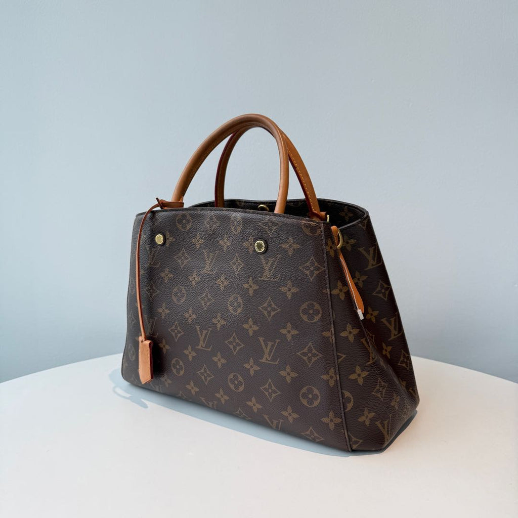 【#092】Pre-owned Louis Vuitton Montaigne MM Monogram Canvas Tote BagHZ2509280&&