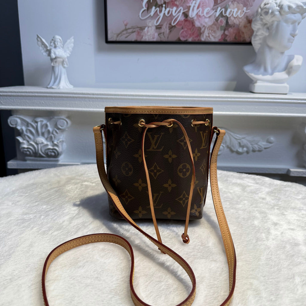 【#059】Pre-owned Louis Vuitton Nano Noé Monogram Canvas Bucket BagHZ2601310&&