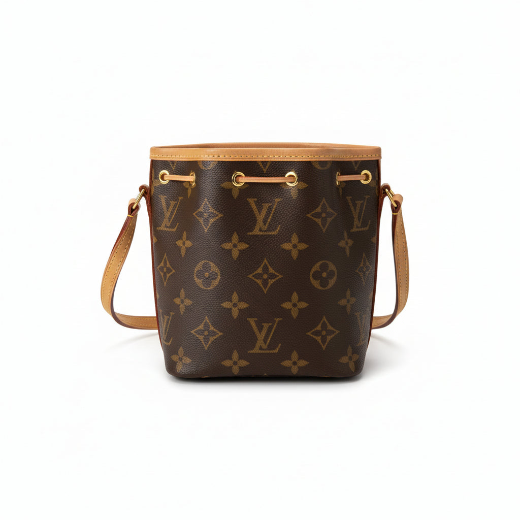 【#059】Pre-owned Louis Vuitton Nano Noé Monogram Canvas Bucket BagHZ2601310&&