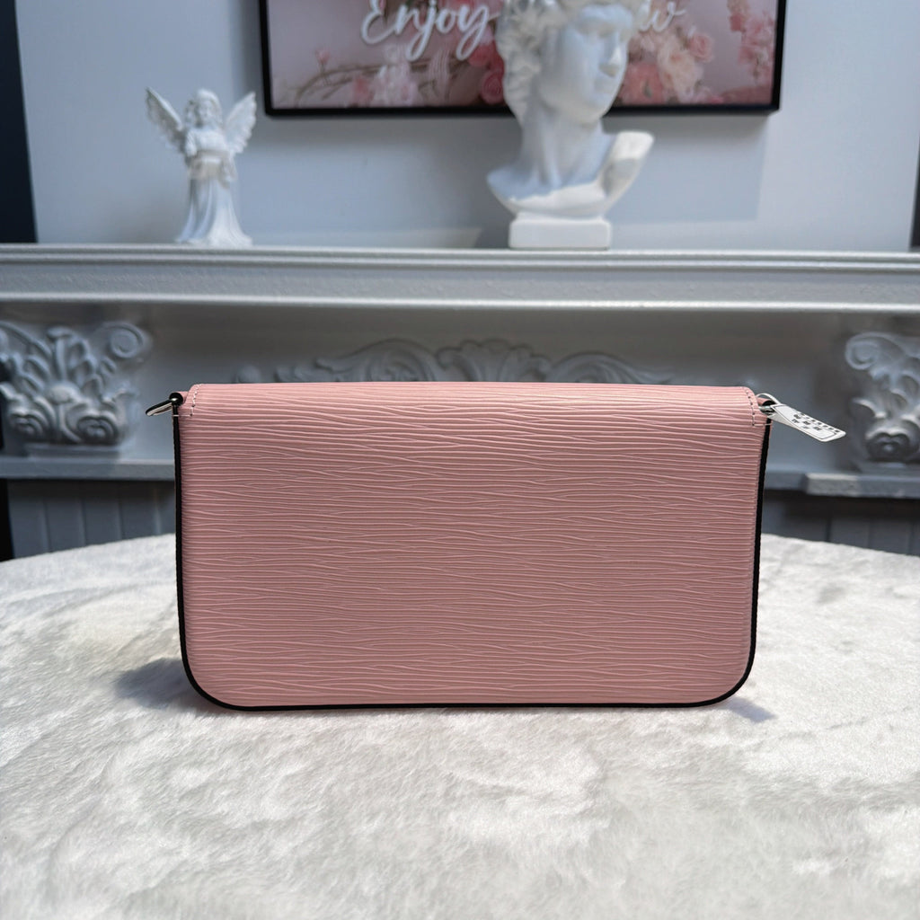 【#056】Pre-owned Louis Vuitton Sarah Wallet On Chain Rose Ballerine Epi Leather Crossbody BagHZ2602060&&