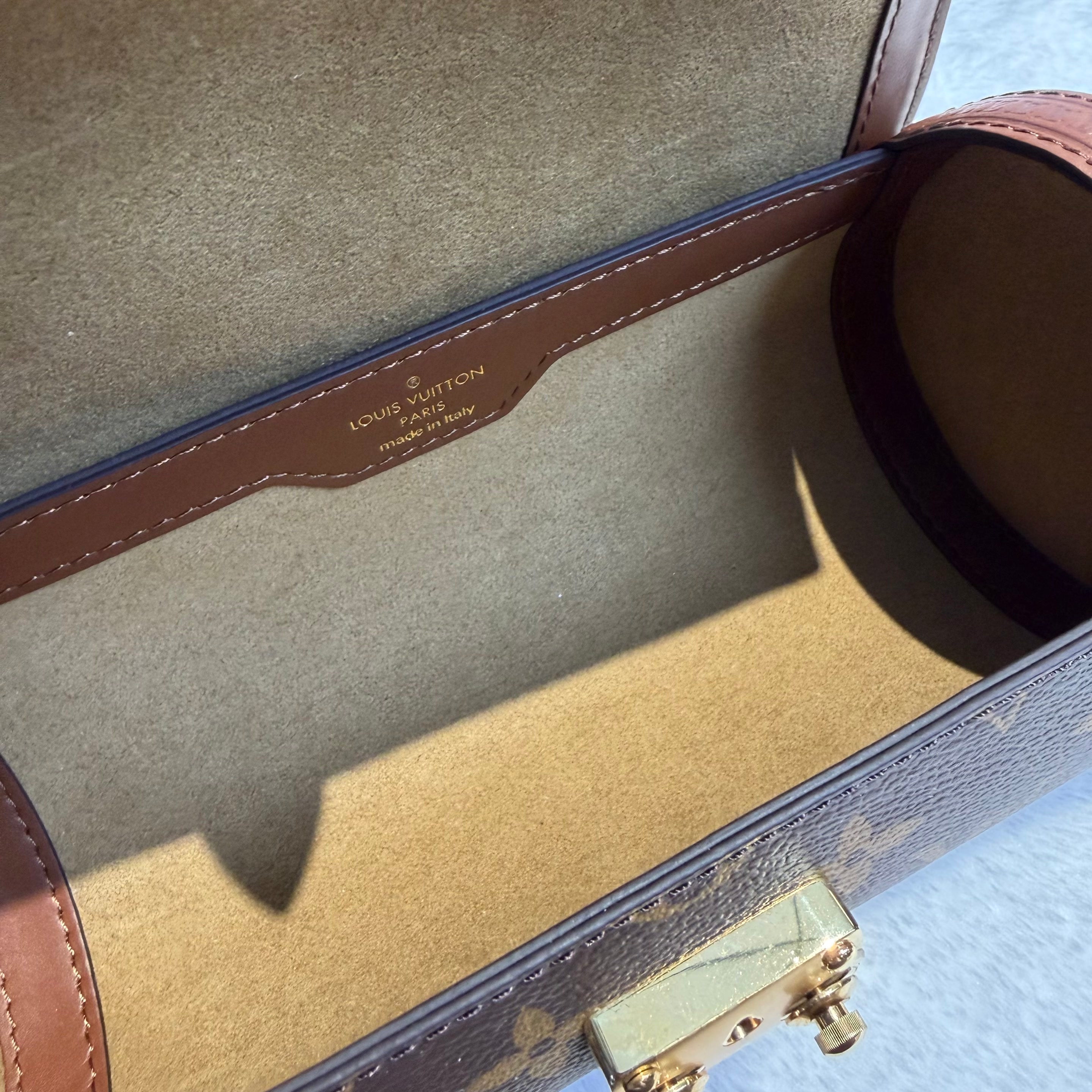 【#058】Pre-owned Louis Vuitton Papillon Trunk Monogram Canvas Cylindrical Crossbody BagHZ2601310&&