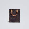 【#066】Pre-owned Louis Vuitton Petit Sac Plat Monogram Canvas Mini Tote Bag