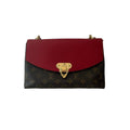 【#088】Pre-owned Louis Vuitton Saint Placide Monogram Canvas Red Leather Chain BagHZ2509290&&