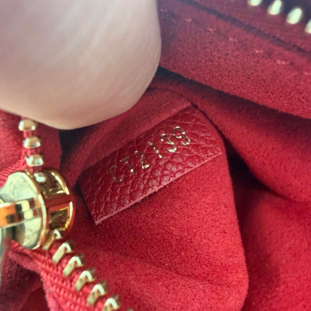 【#088】Pre-owned Louis Vuitton Saint Placide Monogram Canvas Red Leather Chain BagHZ2509290&&