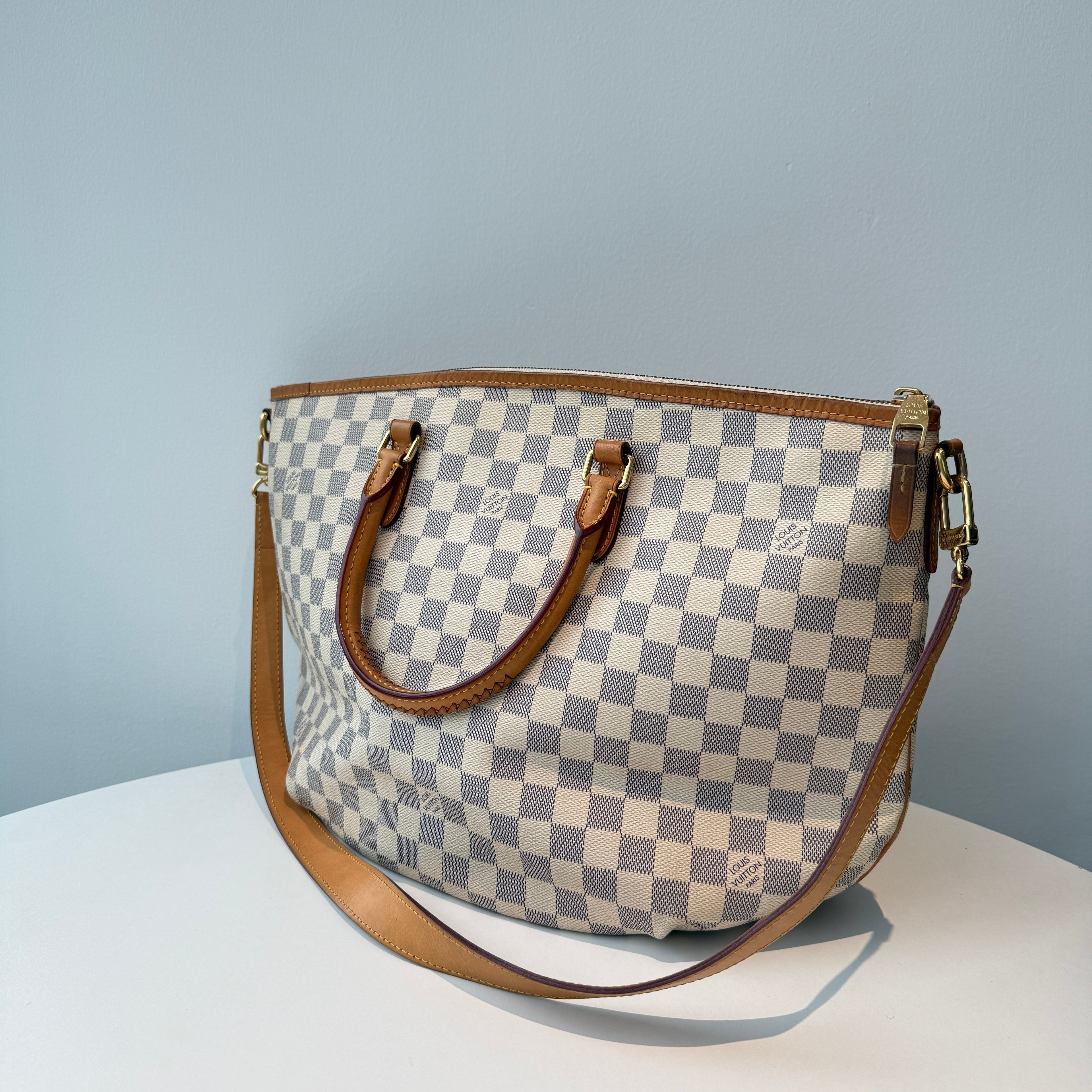 【#079】Pre-owned Louis Vuitton Saleya MM Damier Azur Canvas Tote BagHZ2510220&&