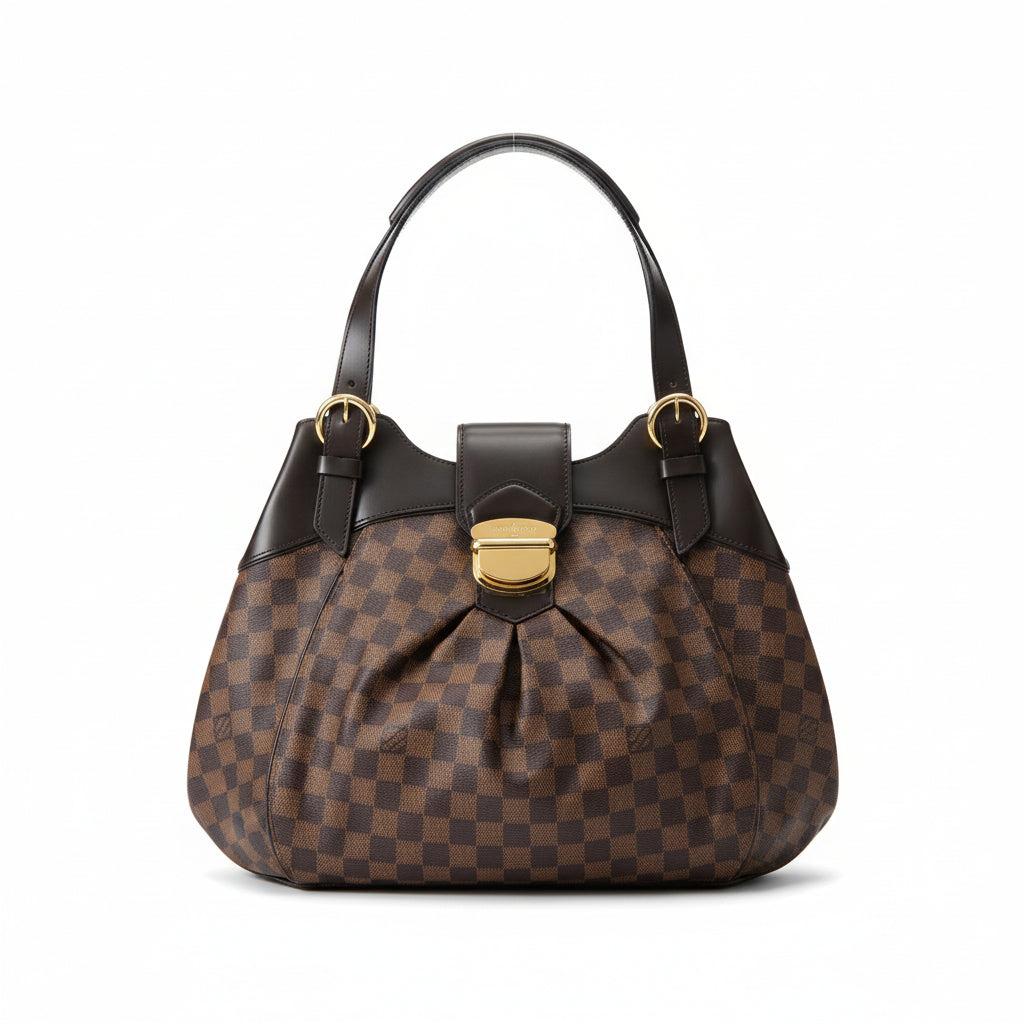 【#070】Pre-owned Louis Vuitton Sistina PM Damier Ebene Canvas Shoulder Bag