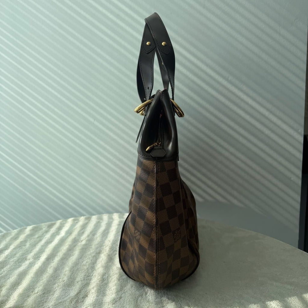 【#070】Pre-owned Louis Vuitton Sistina PM Damier Ebene Canvas Shoulder Bag