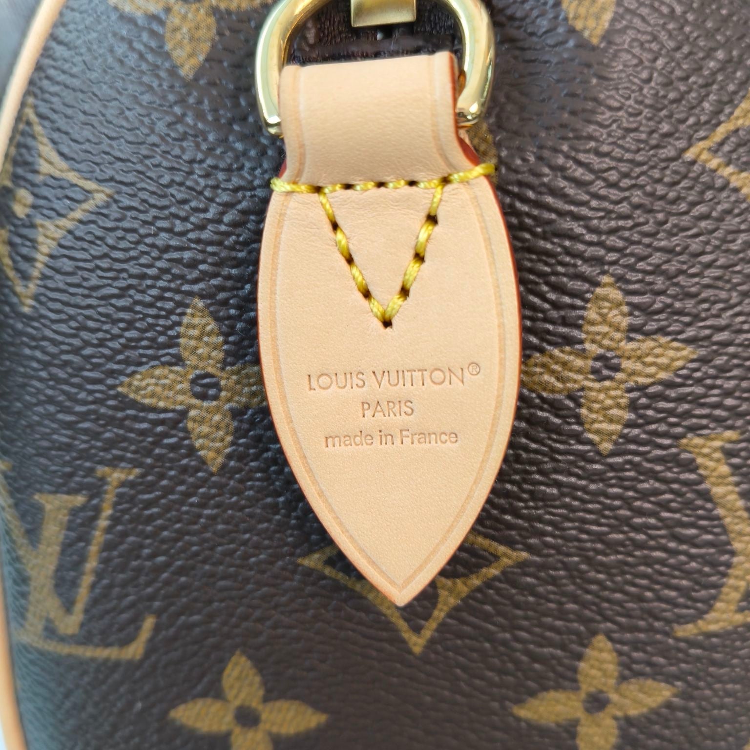 【#047】Pre-owned Louis Vuitton Speedy 20 Monogram Canvas Natural Calfskin Leather Top Handle BagHZ2603040&&