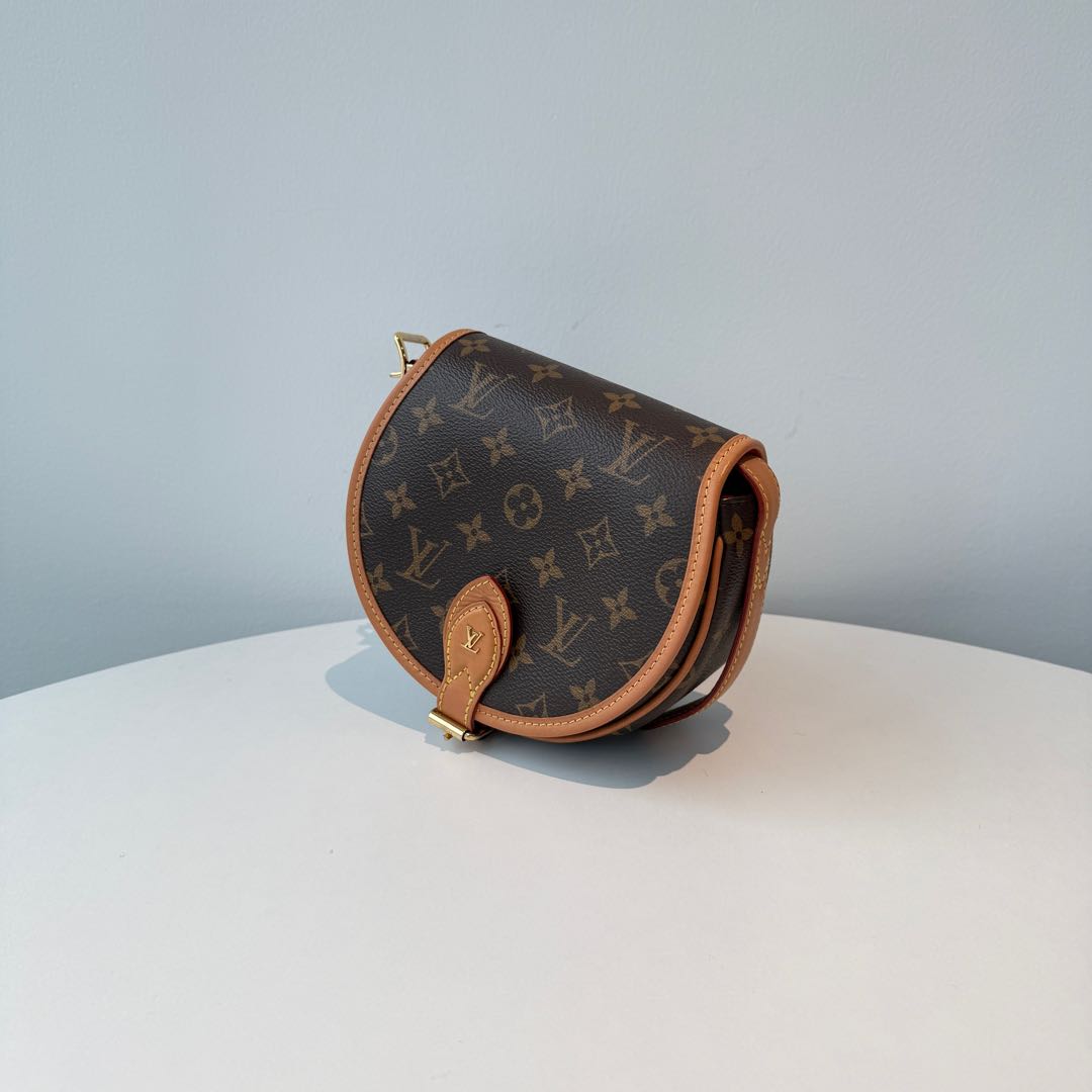 【#086】Pre-owned Louis Vuitton Tambourin Monogram Canvas Saddle BagHZ2509290&&
