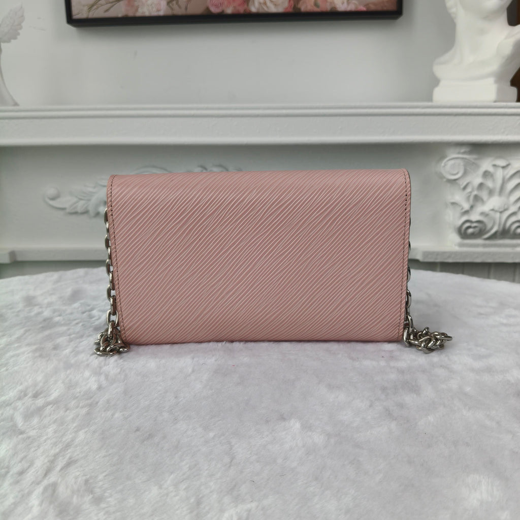 【#039】Pre-owned Louis Vuitton Twist Wallet On Chain Pink Epi Leather Crossbody BagHZ2603060&&