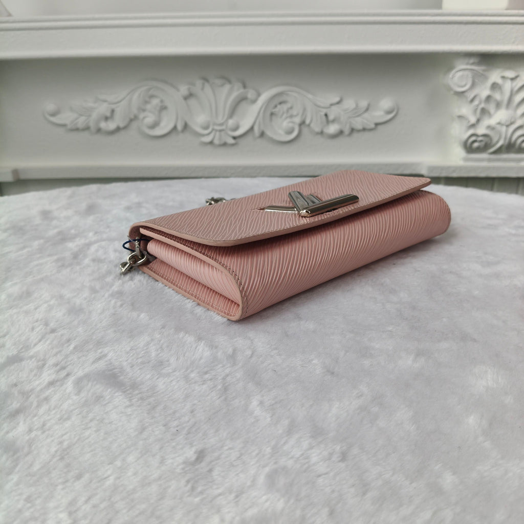 【#039】Pre-owned Louis Vuitton Twist Wallet On Chain Pink Epi Leather Crossbody BagHZ2603060&&