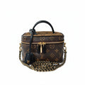 【#048】Pre-owned Louis Vuitton Vanity PM Reverse Monogram Canvas Black Calfskin Leather Vanity BagHZ260304