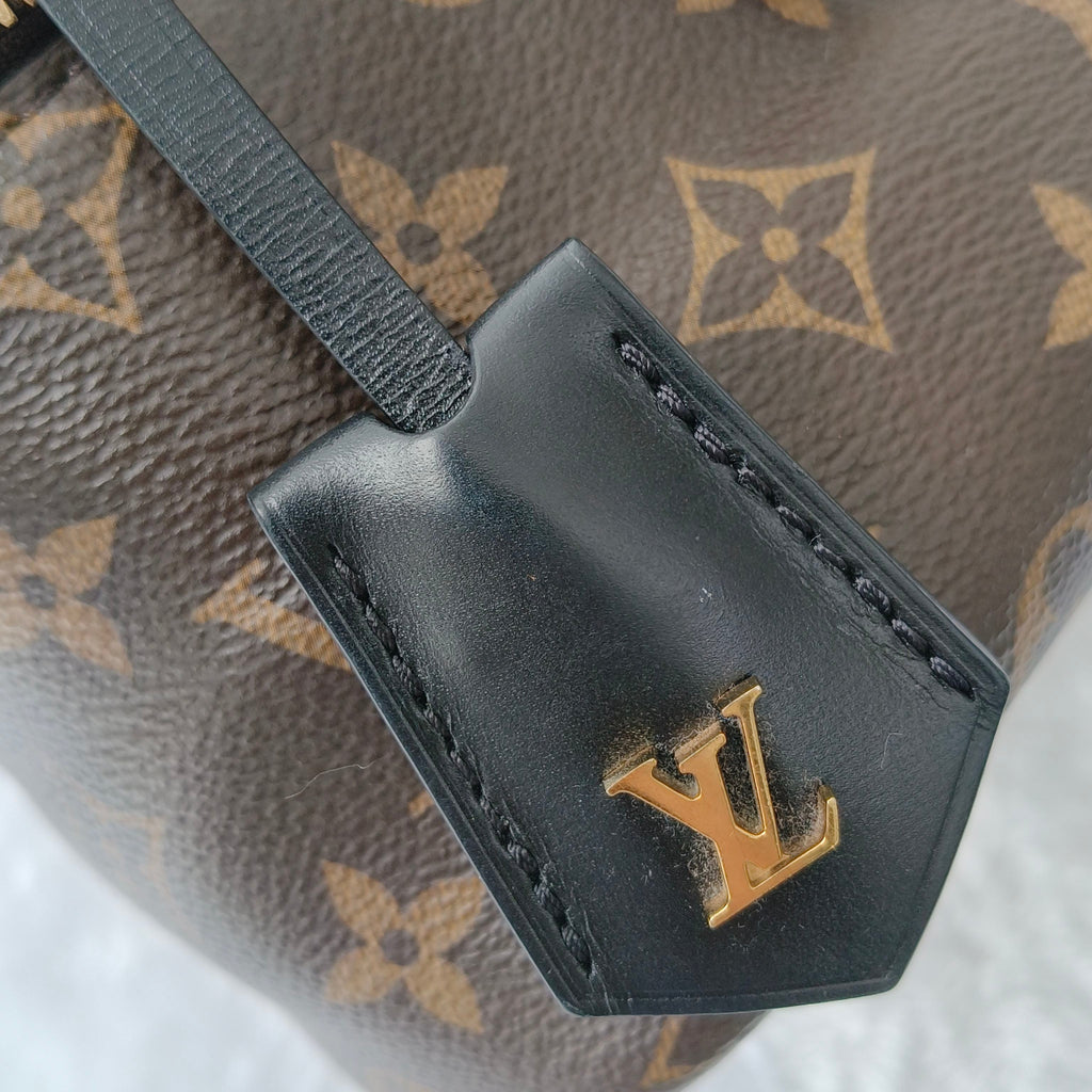 【#048】Pre-owned Louis Vuitton Vanity PM Reverse Monogram Canvas Black Calfskin Leather Vanity BagHZ260304