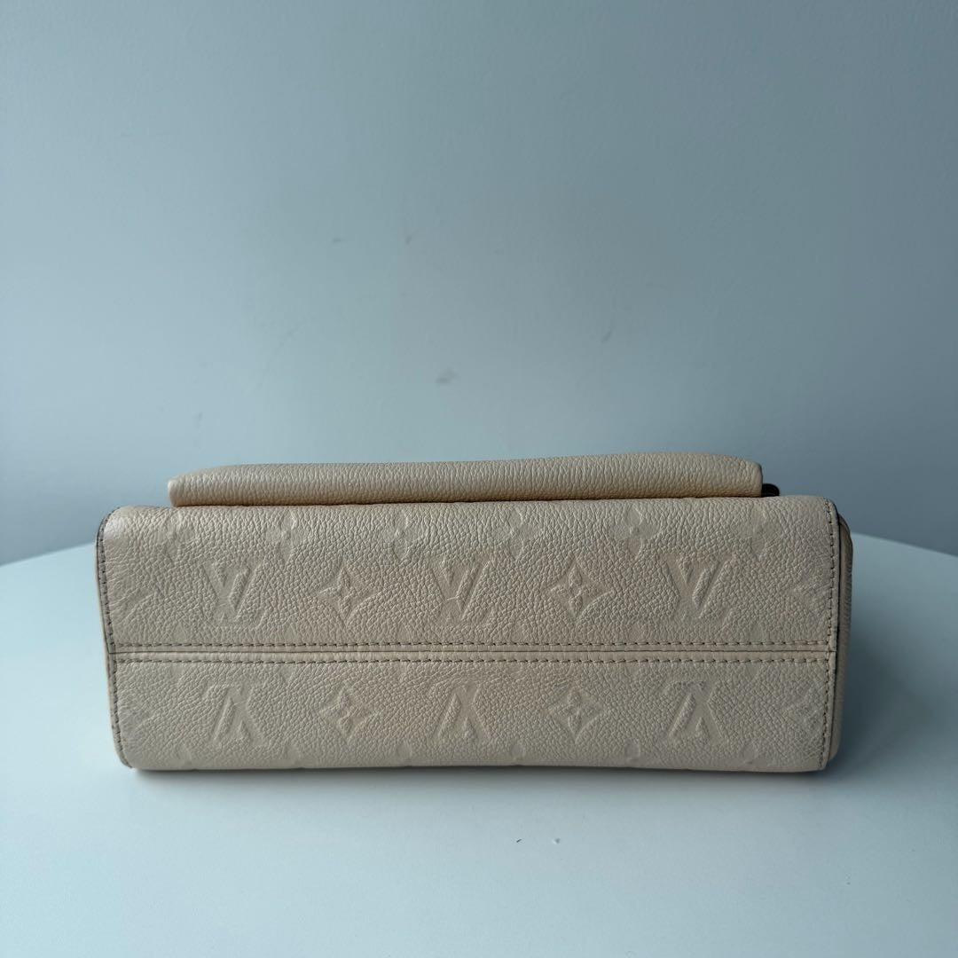 【#076】Pre-owned Louis Vuitton Vavin PM Monogram Empreinte Creme Leather Chain BagHZ2511010&&